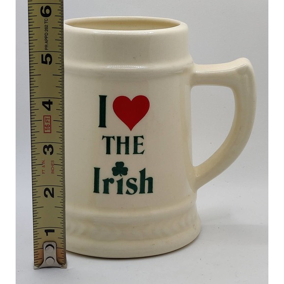 I Love The Irish Beer Mug Stein Made in USA - Picture 7 of 7